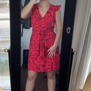 Floral wrap dress